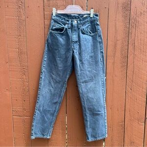 VINTAGE LEVI’S Navy Blue Student Jeans Orange Tab 1970s